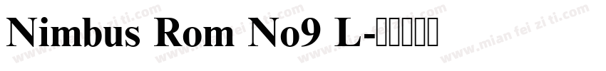 Nimbus Rom No9 L字体转换